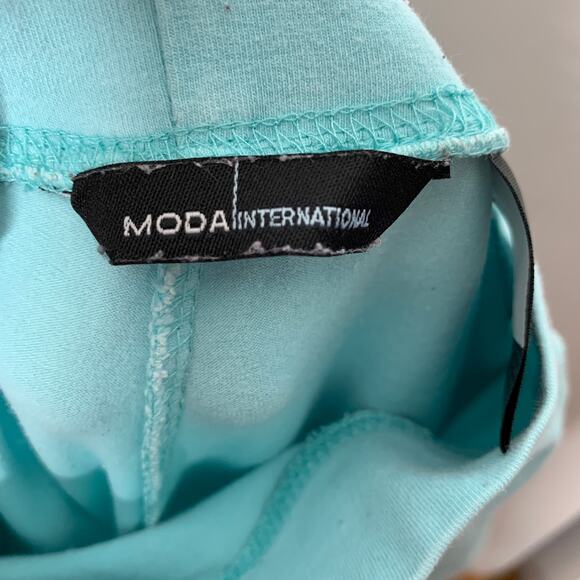 3/$20 Vintage Y2K Moda International light blue side stripe lounge pants SZ M - Picture 7 of 12